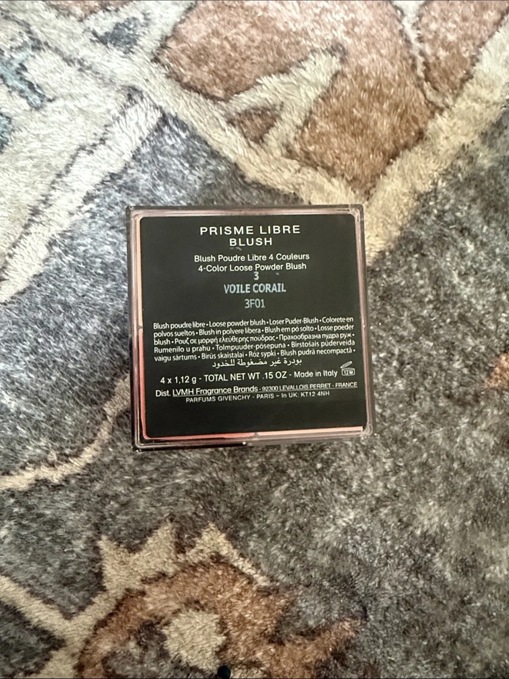 NEW Givenchy PRISME LIBRE BLUSH 4-Color Loose Powder Blush Voile Corail mini